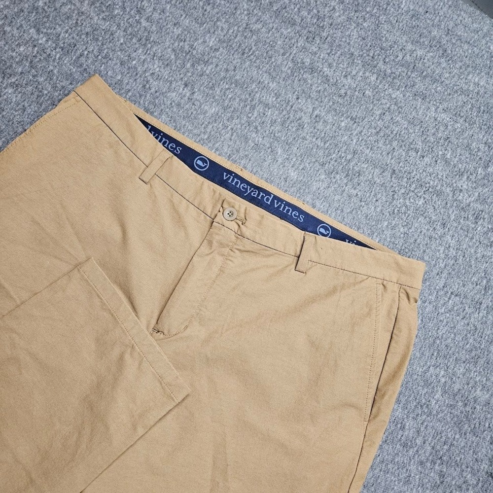 Vineyard Vines On The Go Pant Men 40x34 Khaki Tan Stretch Performance Chino